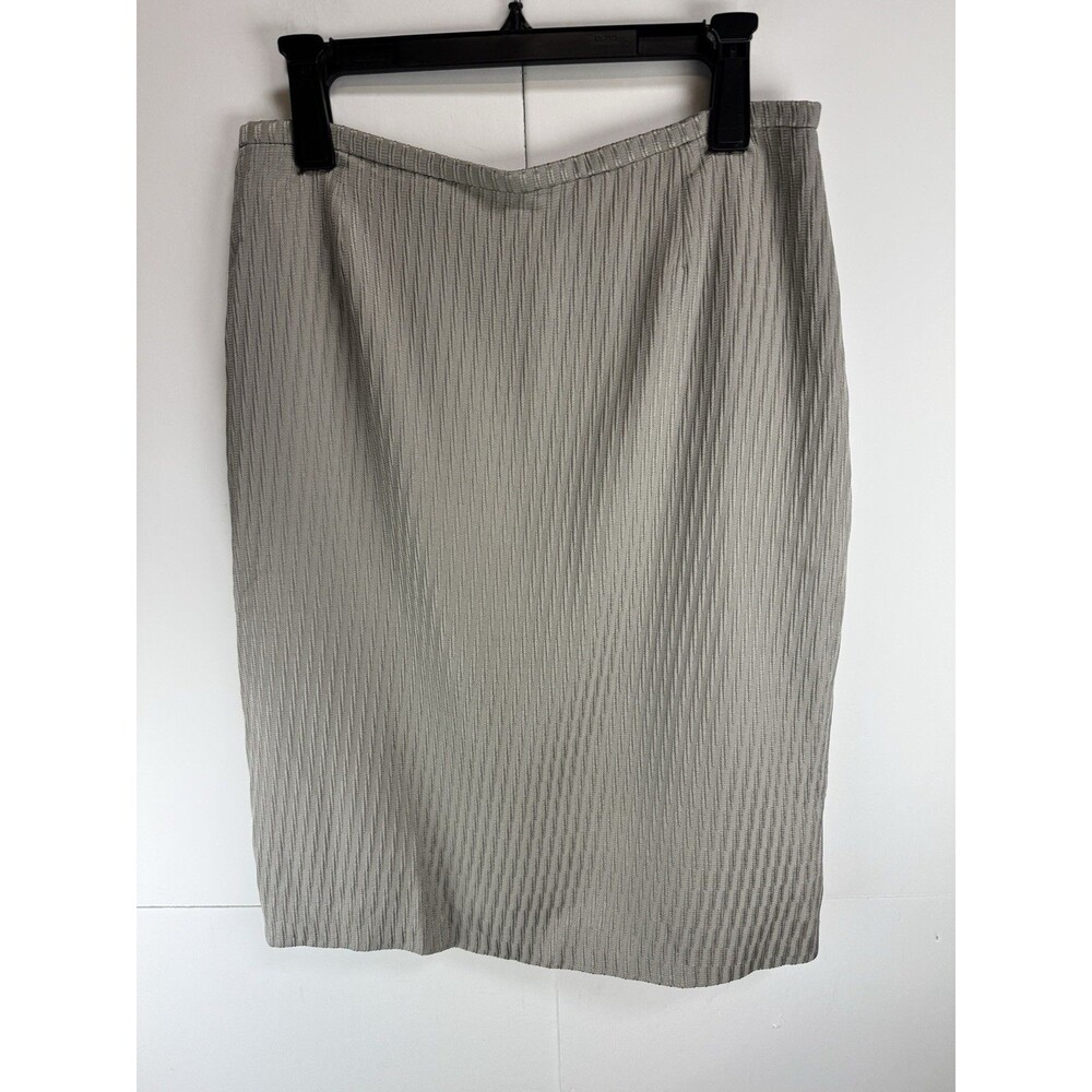 Armani Collezioni Silk/Wool Blend Skirt Sz: 46  , Made In Italy